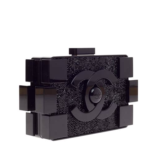 Chanel Lego Clutch Plexiglass 